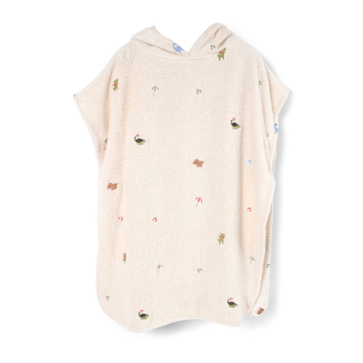 Filibabba Embroidered beach poncho - White - 12-60 m (FI-03575) in the group TOYS, KIDS & BABY PRODUCTS / Children\'s textiles at TP E-commerce Nordic AB (D24287)