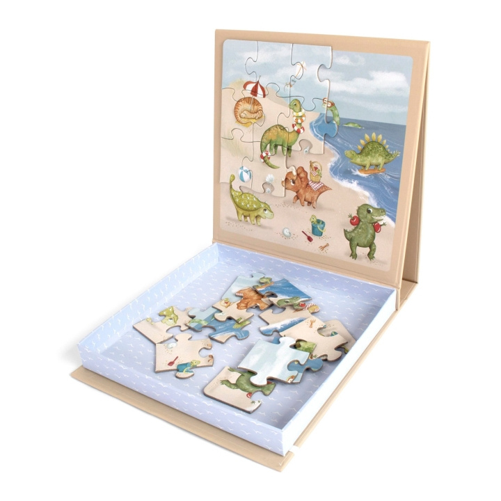 Filibabba Magnetic game - Dino Beach puzzle (FI-03586) in the group TOYS, KIDS & BABY PRODUCTS / Toys / Kids puzzle at TP E-commerce Nordic AB (D24306)