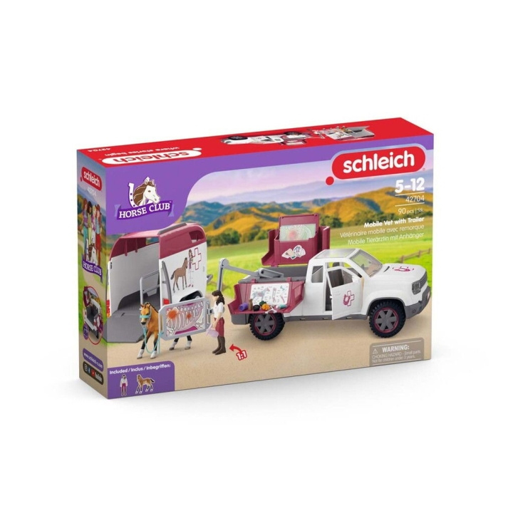 Schleich Mobile Vet with Trailer - (42704) in the group TOYS, KIDS & BABY PRODUCTS / Toys / Play set at TP E-commerce Nordic AB (D24323)