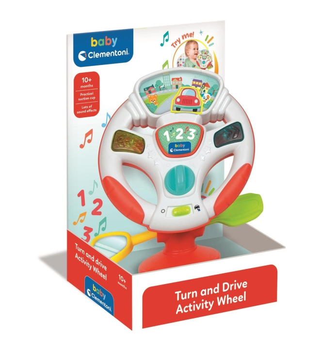Clementoni Turn and Drive Activity Wheel - (I-17929) in the group TOYS, KIDS & BABY PRODUCTS / Baby toys / Activity toys at TP E-commerce Nordic AB (D24348)