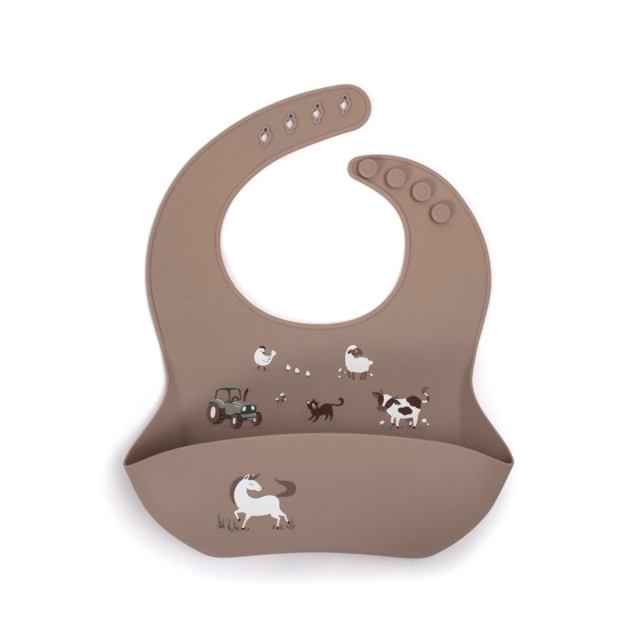 Filibabba Silicone bib with print - Magic Farm - (FI-02746) in the group TOYS, KIDS & BABY PRODUCTS / Eat & Drink / Bibs at TP E-commerce Nordic AB (D24355)