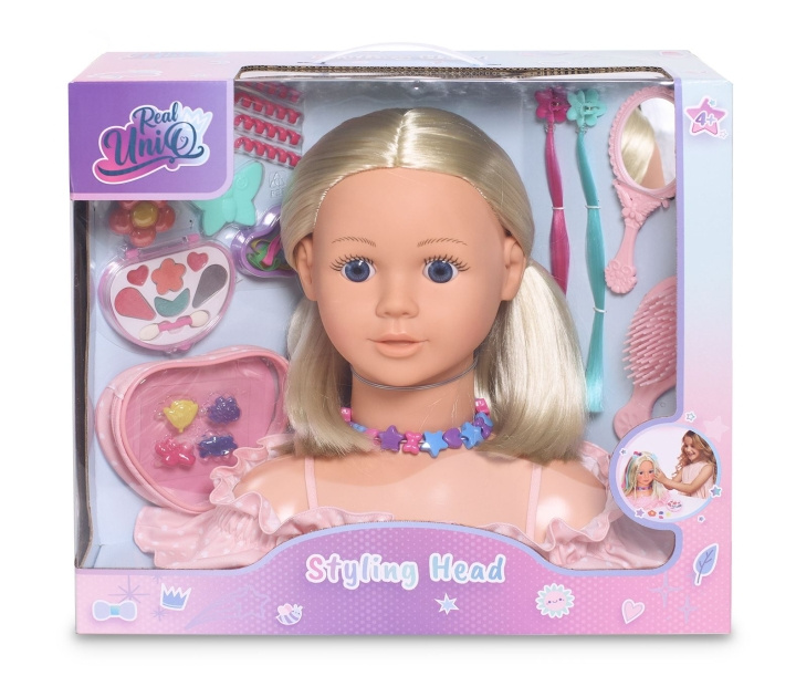 Real UniQ Styling Head with hair accessories and cosmetic case (30561) in the group TOYS, KIDS & BABY PRODUCTS / Toys / Docks & Accessories at TP E-commerce Nordic AB (D24375)