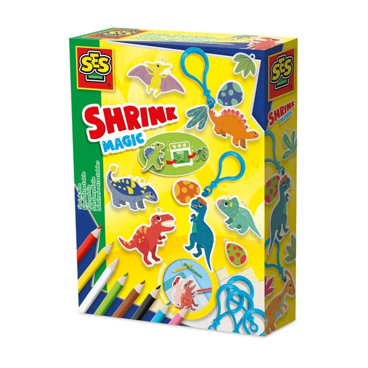 SES Creative Shrink Foil - Dinosaur Keychains - (S14294) in the group TOYS, KIDS & BABY PRODUCTS / Toys / Crafts at TP E-commerce Nordic AB (D24398)
