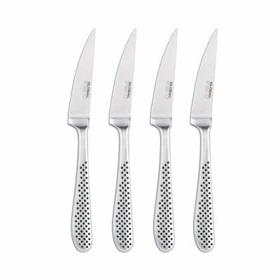 GLOBAL Frying Knife - Forged 4-piece set in the group HOME, HOUSEHOLD & GARDEN / Kitchen utensils / Kitchen knives & Knife sharpeners at TP E-commerce Nordic AB (D24432)