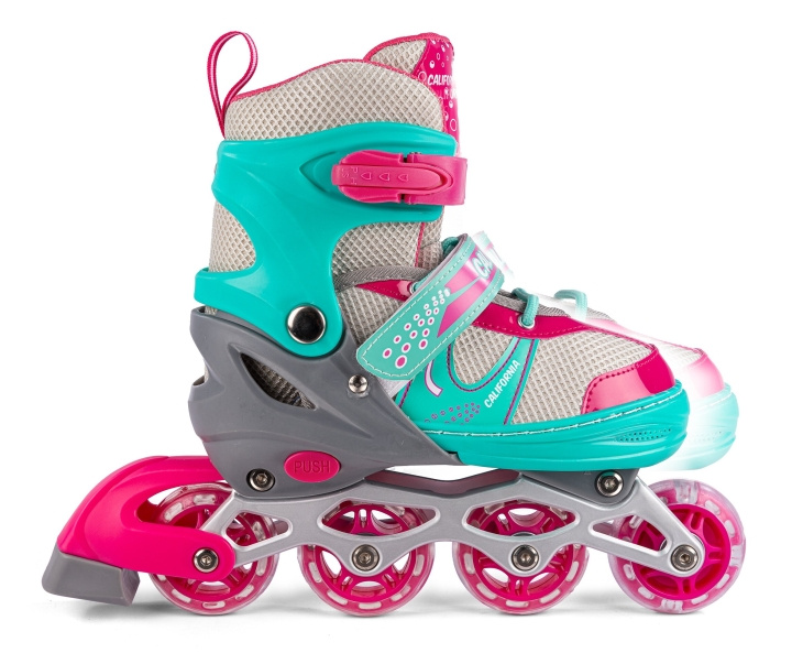 California Inliners w/light Size 31-34 - Green (24938) in the group TOYS, KIDS & BABY PRODUCTS / Outdoor toys / Sport & Games at TP E-commerce Nordic AB (D24501)