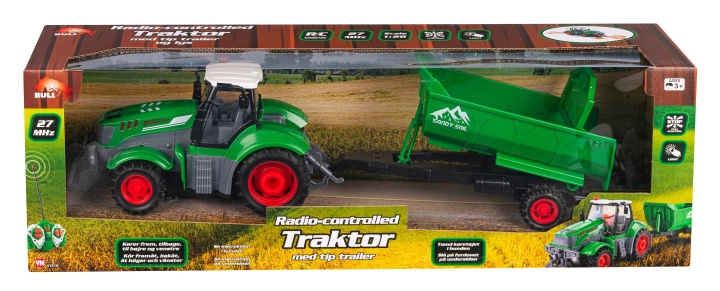 Bull R/C Tractor w/ Trailer (41616) in the group TOYS, KIDS & BABY PRODUCTS / Radio controlled / Other RC at TP E-commerce Nordic AB (D24505)