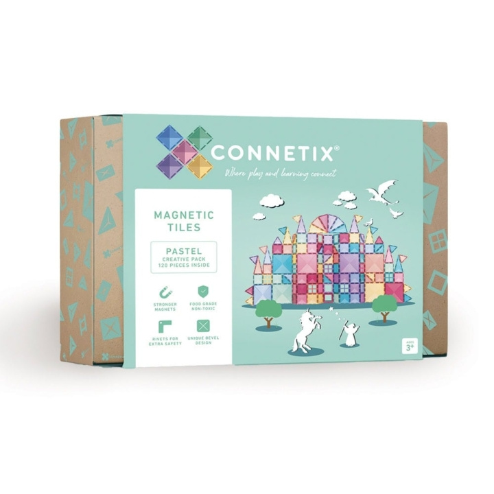 Connetix Pastel Creative Pack 120 Pieces (CT-P-00120-CR) in the group TOYS, KIDS & BABY PRODUCTS / Toys / Play set at TP E-commerce Nordic AB (D24528)