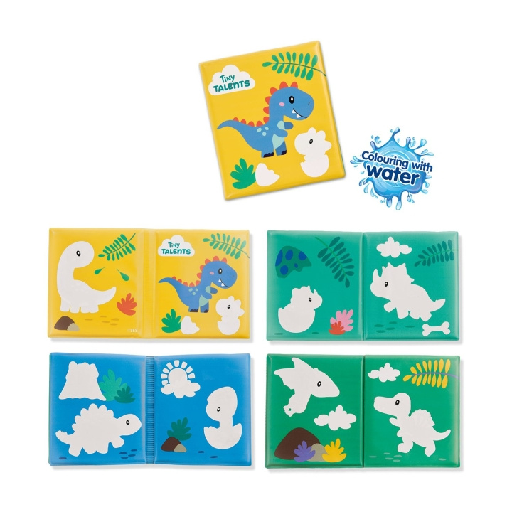 SES Creative Bath Time Colouring with Water Dino Bath Book - (S13215) in the group TOYS, KIDS & BABY PRODUCTS / Baby Gadgets / Bath at TP E-commerce Nordic AB (D24547)