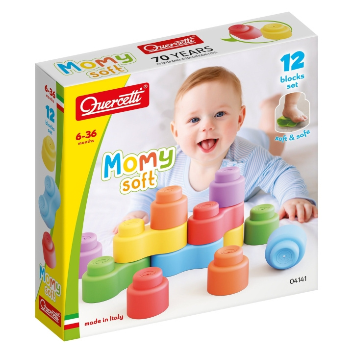Quercetti Momy Soft - Soft Building Blocks (QU-4141) in the group TOYS, KIDS & BABY PRODUCTS / Toys / Building toys / Toy blocks at TP E-commerce Nordic AB (D24560)