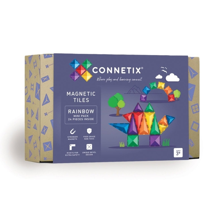 Connetix Rainbow Mini Pack 24 Pieces - (CT-R-00024-MI) in the group TOYS, KIDS & BABY PRODUCTS / Toys / Play set at TP E-commerce Nordic AB (D24576)