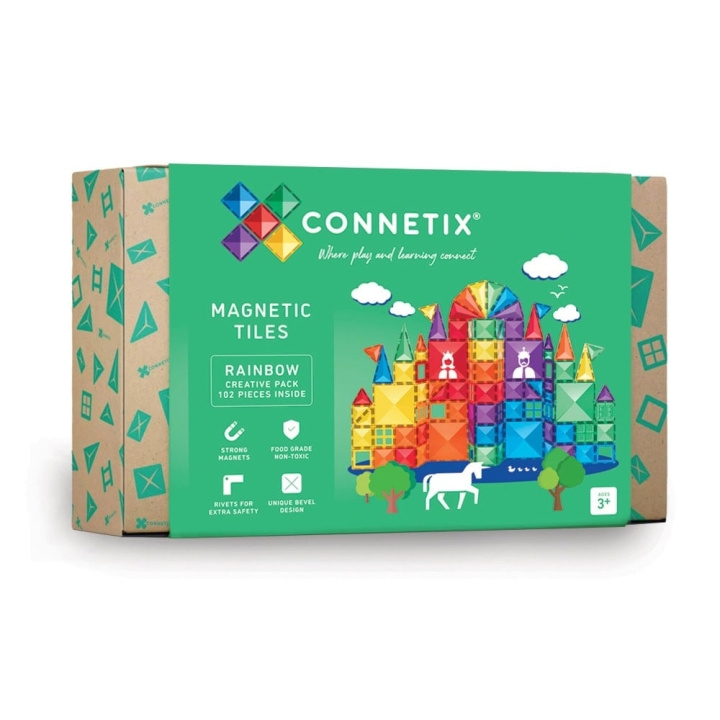 Connetix Rainbow Creative Pack 102 Pieces - (CT-R-00102-CR) in the group TOYS, KIDS & BABY PRODUCTS / Toys / Play set at TP E-commerce Nordic AB (D24579)