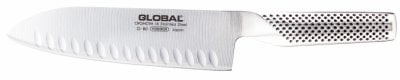 GLOBAL Santoku Knife with Granton Edge - 18 cm in the group HOME, HOUSEHOLD & GARDEN / Kitchen utensils / Kitchen knives & Knife sharpeners at TP E-commerce Nordic AB (D24590)
