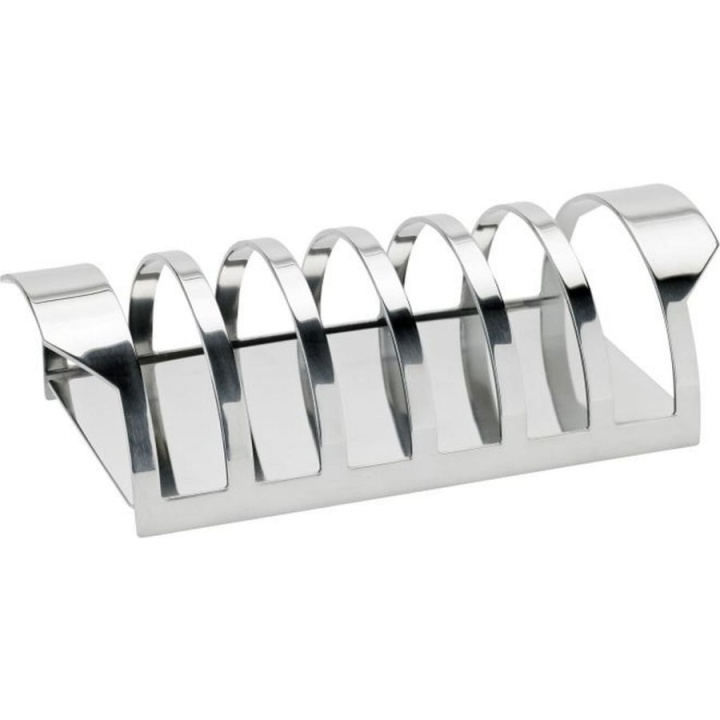 Stelton Arne Jacobsen Toast Rack 15.8 cm (Steel) in the group HOME, HOUSEHOLD & GARDEN / Kitchen utensils / Other kitchen tools at TP E-commerce Nordic AB (D24606)