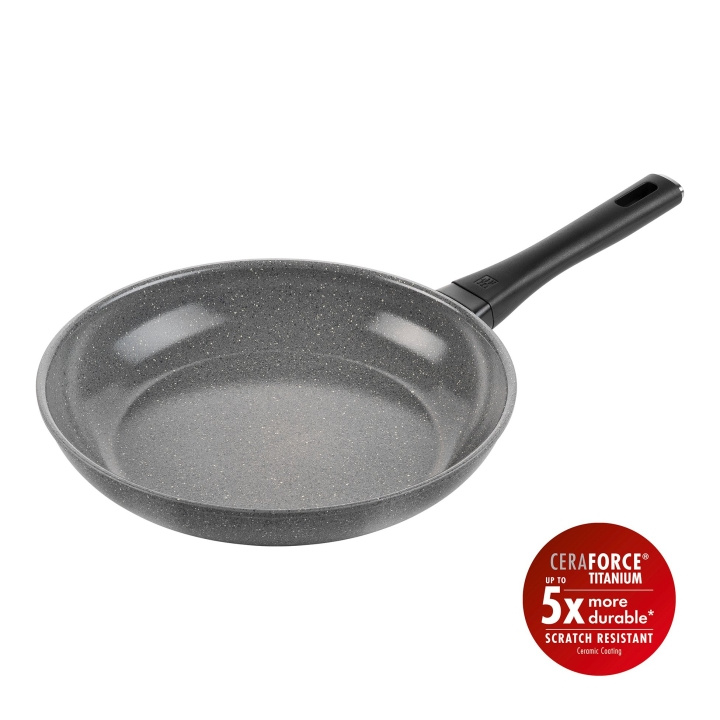 Zwilling Terreno Plus Ceramic Fry Pan - Gray - 28 cm in the group HOME, HOUSEHOLD & GARDEN / Kitchen utensils / Frying pans at TP E-commerce Nordic AB (D24621)