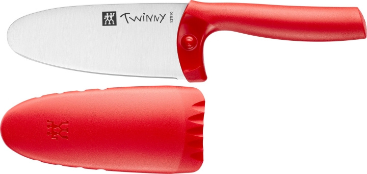 Zwilling Twinny Kids Chef Knife - Red - 10 cm in the group HOME, HOUSEHOLD & GARDEN / Kitchen utensils / Kitchen knives & Knife sharpeners at TP E-commerce Nordic AB (D24644)
