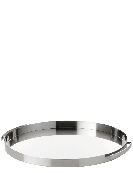 Stelton Arne Jacobsen Cylinda Serving Tray Ø33.5 cm (Steel) in the group HOME, HOUSEHOLD & GARDEN / Kitchen utensils / Other kitchen tools at TP E-commerce Nordic AB (D24653)
