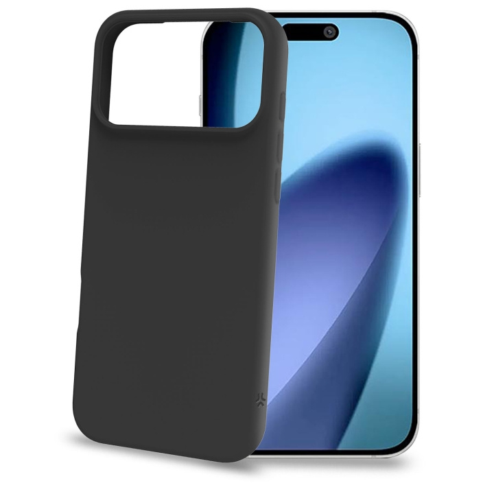 Celly Cromo Soft rubber case iPhone 17 Pro Max Svart in the group SMARTPHONE & TABLETS / Phone cases / Apple / iPhone 17 at TP E-commerce Nordic AB (D24764)