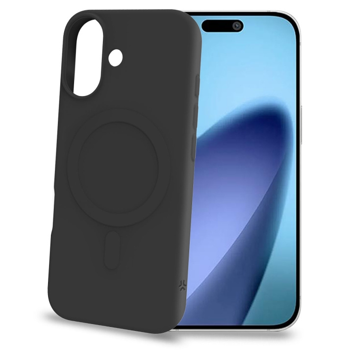 Celly Cromomag Soft rubber case MagSafe-kompatibelt iPhone 17 Svart in the group SMARTPHONE & TABLETS / Phone cases / Apple / iPhone 17 at TP E-commerce Nordic AB (D24766)