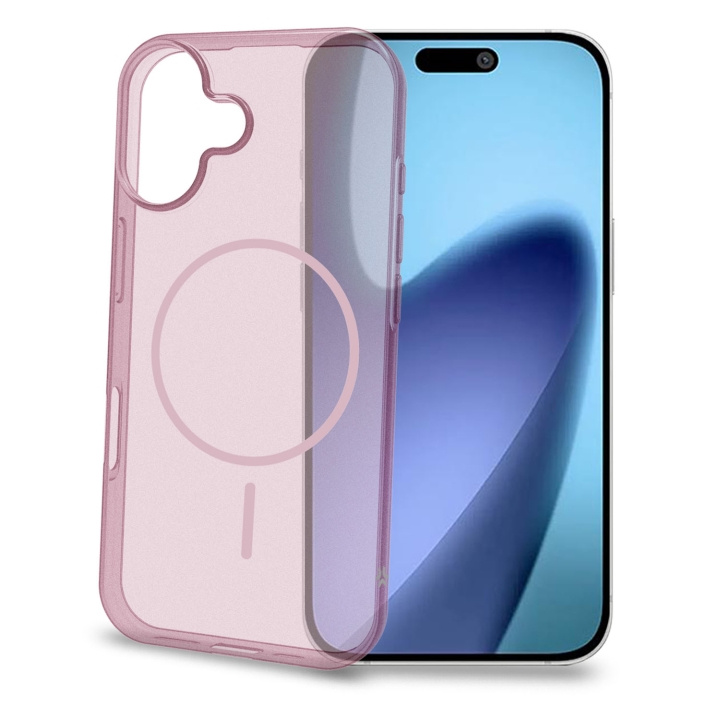 Celly Magsand MagSafe-kompatibelt skal iPhone 17 Rosa in the group SMARTPHONE & TABLETS / Phone cases / Apple / iPhone 17 at TP E-commerce Nordic AB (D24773)