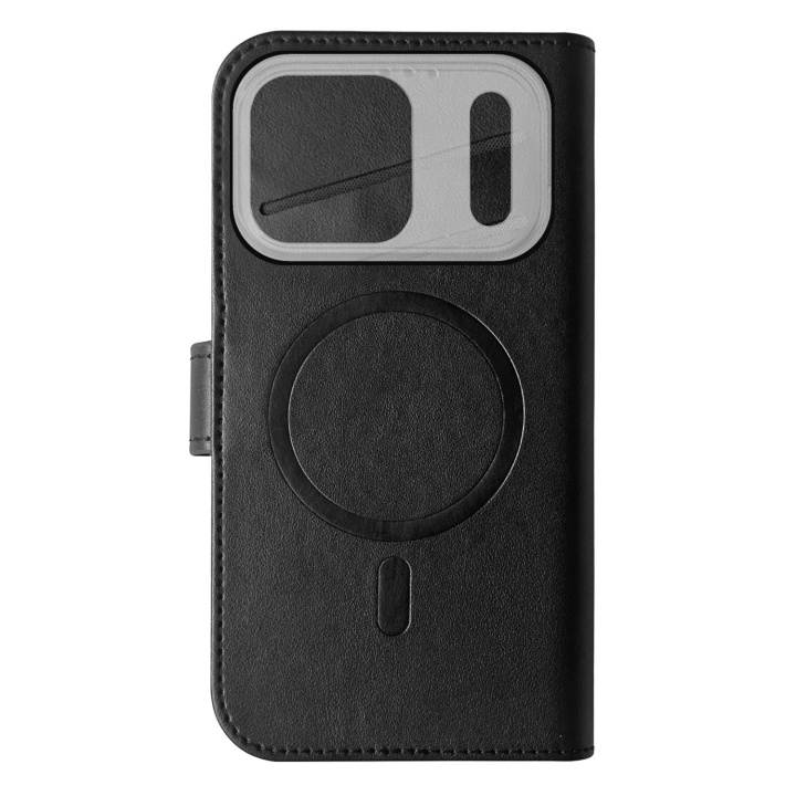 Celly Wallet Case MagSafe-kompatibel iPhone 17 Pro Svart in the group SMARTPHONE & TABLETS / Phone cases / Apple / iPhone 17 at TP E-commerce Nordic AB (D24782)