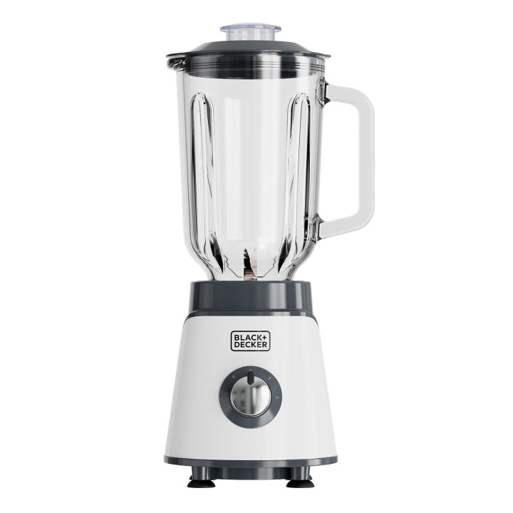 BLACK+DECKER Jar Blender 1000W White in the group HOME, HOUSEHOLD & GARDEN / Household appliances / Food processor & Kitchen appliances / Mixer & Blenders at TP E-commerce Nordic AB (D24910)