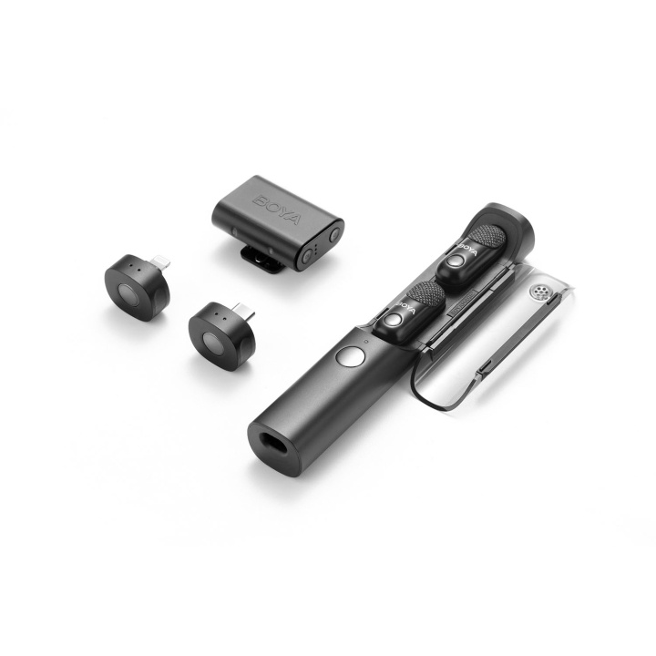 BOYA Microphone Transformable Magic 02 - USB-C, 3.5mm, Lightning in the group HOME ELECTRONICS / Audio & Picture / Handheld Microphones at TP E-commerce Nordic AB (D24938)