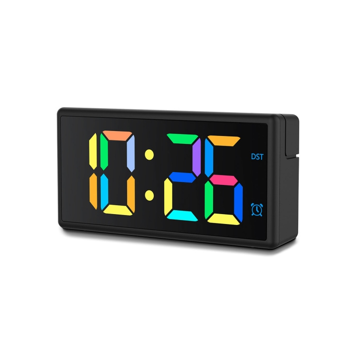 Hama Digital Alarm Clock Ibiza Multi Colour Display Black in the group HOME, HOUSEHOLD & GARDEN / Watches & Counters / Wall clocks at TP E-commerce Nordic AB (D24950)