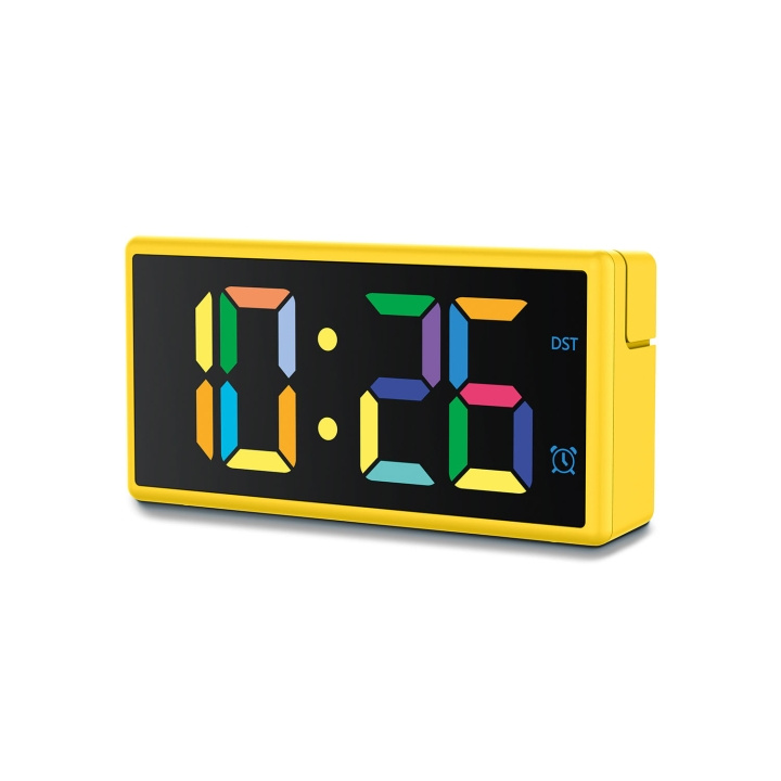 Hama Digital Alarm Clock Ibiza Multi Colour Display Yellow in the group HOME, HOUSEHOLD & GARDEN / Watches & Counters / Wall clocks at TP E-commerce Nordic AB (D24951)