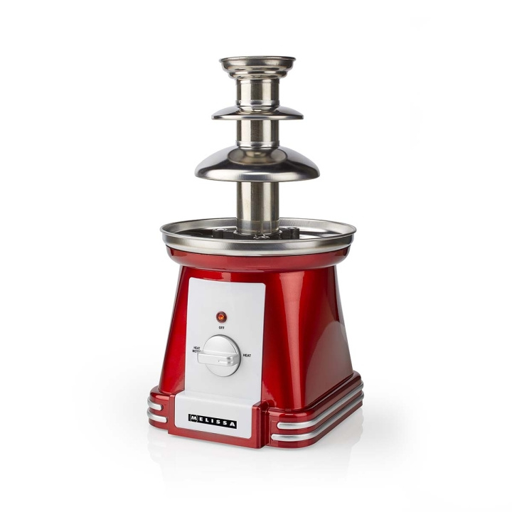 MELISSA Chocolate Fontain | 90 W | 32cm height | 3 Tiers | Red / White in the group HOME, HOUSEHOLD & GARDEN / Kitchen utensils / Other kitchen tools at TP E-commerce Nordic AB (D24972)