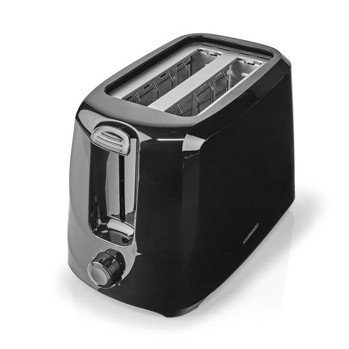 MELISSA Toaster | 2 Slots | 700 W | 6 Browning levels | Removable crumb tray | Cancel function | Black in the group HOME, HOUSEHOLD & GARDEN / Household appliances / Toasters & Bread grills / Toasters at TP E-commerce Nordic AB (D25001)