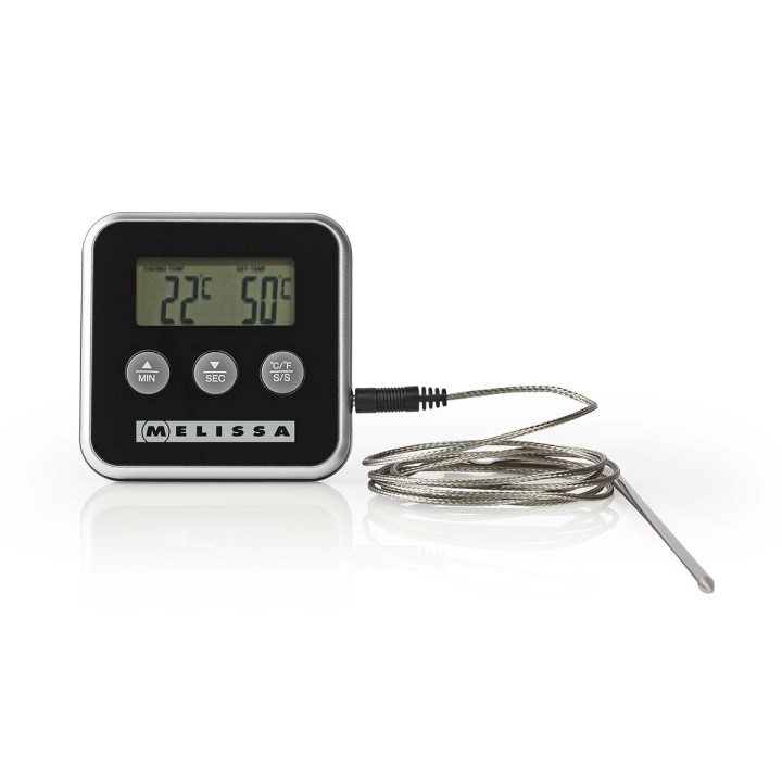MELISSA Meat Thermometer | up to 250°C | Alarm timer | LCD Display in the group HOME, HOUSEHOLD & GARDEN / Kitchen utensils / Other kitchen tools at TP E-commerce Nordic AB (D25006)