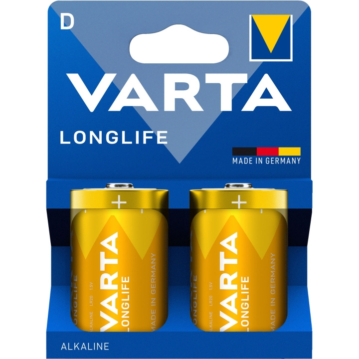 Varta Longlife D / LR20 Batteri 2-pack in the group HOME ELECTRONICS / Batteries & Chargers / Batteries / Other at TP E-commerce Nordic AB (D25022)