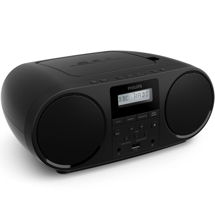Philips Boombox CD/DAB+/FM-radio/Bluetooth TAZ6000/10 Svart in the group HOME ELECTRONICS / Audio & Picture / Home cinema, Hifi & Portable / Radio & Alarm clocks / Radio at TP E-commerce Nordic AB (D25029)