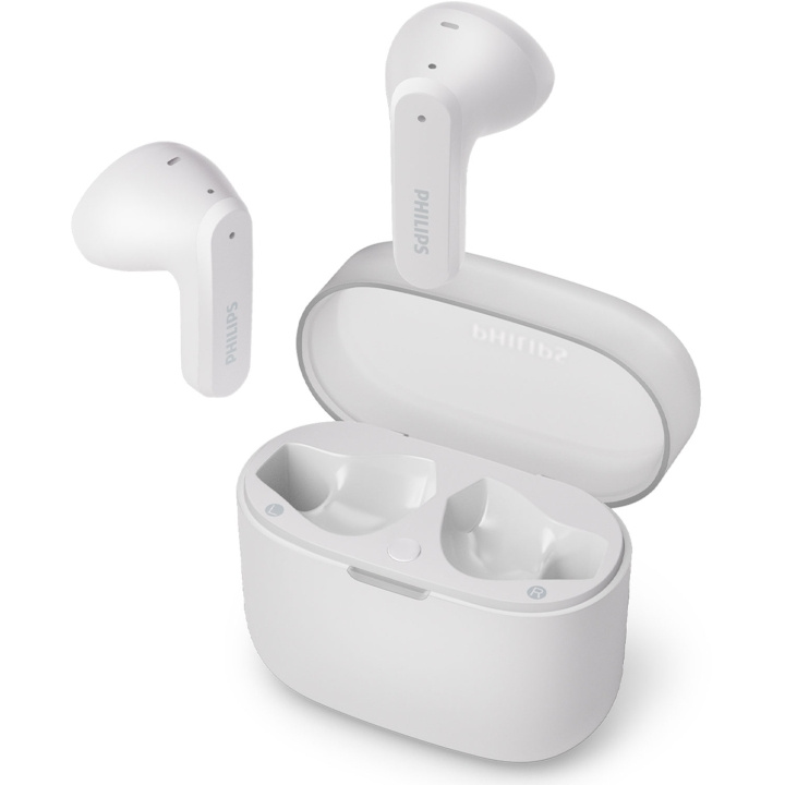 Philips Hörlurar In-Ear TWS Dynamisk bas Vit in the group HOME ELECTRONICS / Audio & Picture / Headphones & Accessories / Headphones at TP E-commerce Nordic AB (D25031)