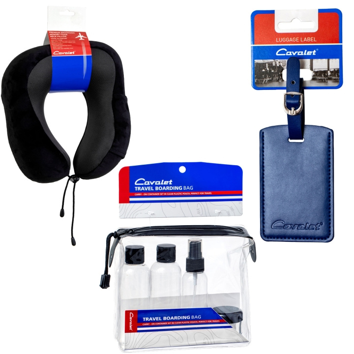 Cavalet Resekit 1 (Bagagetag, Nackkudde och Reseflaskor) in the group Sport, leisure & Hobby / Travel accessories / Other at TP E-commerce Nordic AB (D25034)