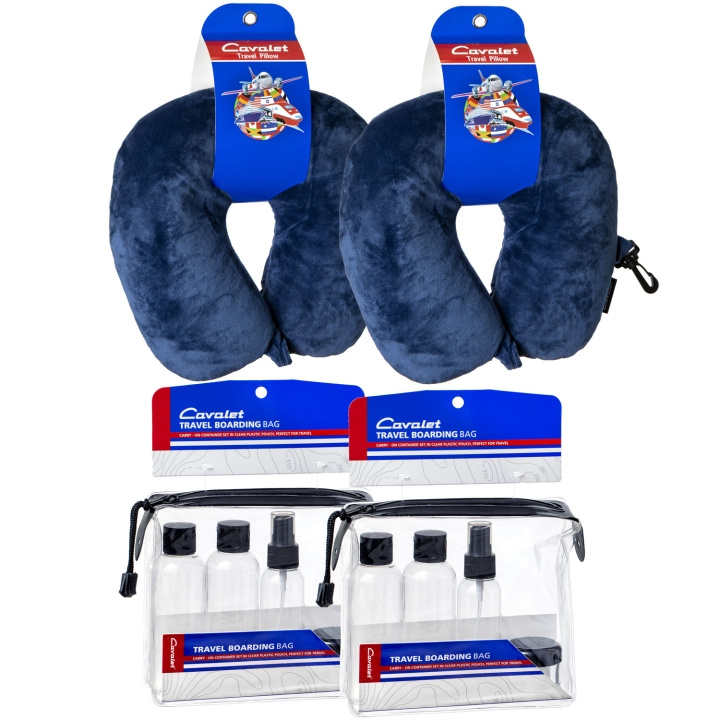 Cavalet Resekit 6 (2st Nackkuddar, 2st Reseflaskor) in the group Sport, leisure & Hobby / Travel accessories / Other at TP E-commerce Nordic AB (D25039)