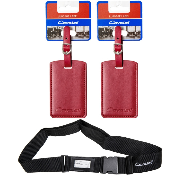 Cavalet Resekit 10 (Bagagerem, 2st Bagagetag Röd) in the group Sport, leisure & Hobby / Travel accessories / Other at TP E-commerce Nordic AB (D25043)