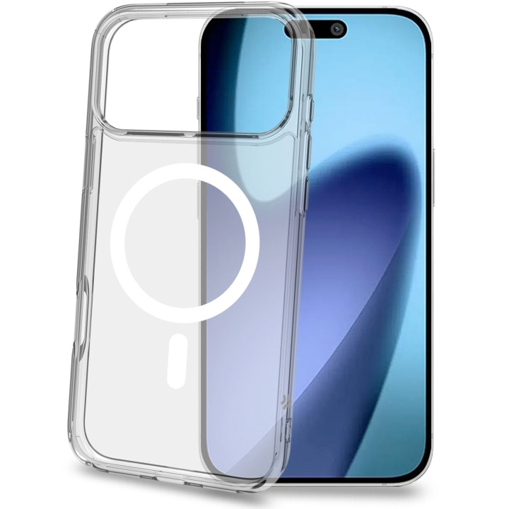 Celly Gelskinmag TPU Cover MagSafe-kompatibelt iPhone 17 Pro Max Transparent in the group SMARTPHONE & TABLETS / Phone cases / Apple / iPhone 17 at TP E-commerce Nordic AB (D25059)
