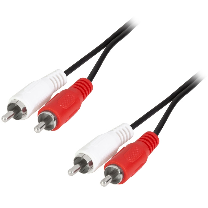 LogiLink Audiokabel 2 x RCA-hane - 2 x RCA-hane 2,5m Svart in the group HOME ELECTRONICS / Cables & Adapters / RCA / Cables at TP E-commerce Nordic AB (D25088)
