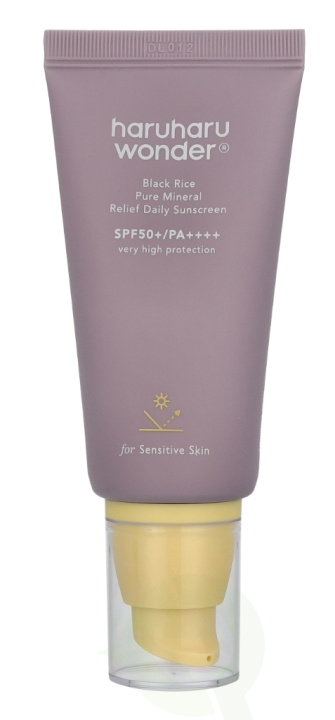 Haruharu Wonder Black Rice Pure Mineral Sunscreen SPF50 50 ml in the group BEAUTY & HEALTH / Skin care / Tanning / Sunscreen at TP E-commerce Nordic AB (D25400)