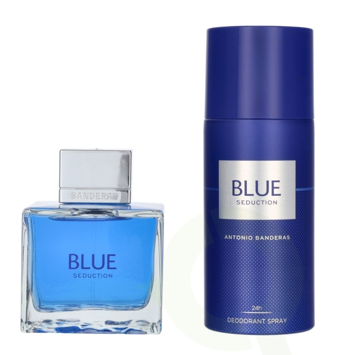 Antonio Banderas A. Banderas Blue Seduction Giftset 250 ml Edt Spray 100ml/Deo Spray 150ml in the group BEAUTY & HEALTH / Fragrance & Perfume / Perfumes / Perfume sets at TP E-commerce Nordic AB (D25418)