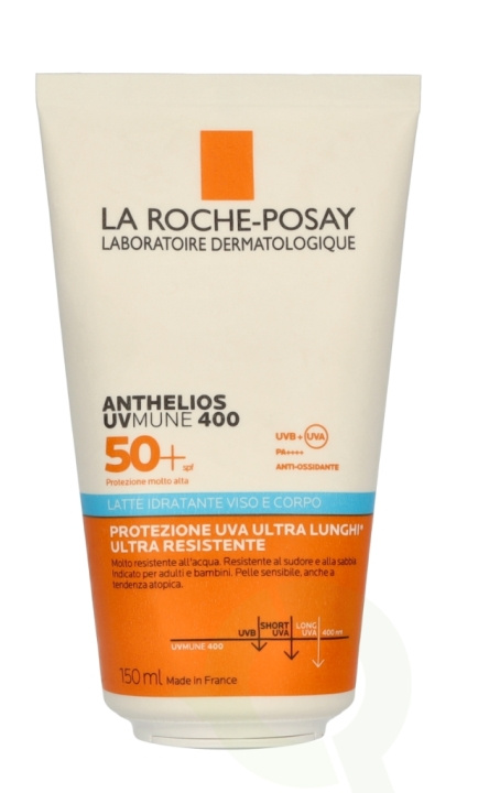 La Roche LRP Anthelios Uvmune 400 Body & Face Milk 150 ml in the group BEAUTY & HEALTH / Skin care / Tanning / Sunscreen at TP E-commerce Nordic AB (D25485)