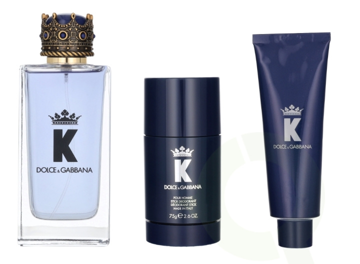 Dolce & Gabbana K Giftset 225 ml Edt Spray 100 ml/Shower Gel 50 ml/Deo Stick 75 ml in the group BEAUTY & HEALTH / Fragrance & Perfume / Perfumes / Perfume sets at TP E-commerce Nordic AB (D25488)