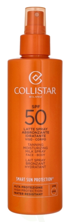 Collistar Tanning Moisturizing Milk Spray SPF50 200 ml in the group BEAUTY & HEALTH / Skin care / Tanning / Sunscreen at TP E-commerce Nordic AB (D25570)