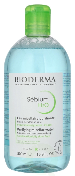Bioderma Sebium H2O Micellar Water 500 ml in the group BEAUTY & HEALTH / Makeup / Makeup removal at TP E-commerce Nordic AB (D25639)