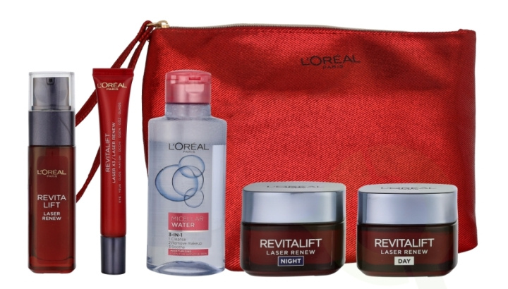 L\'Oreal Revitalift Laser Renew Routine Set 240 ml Day Cream 50ml/Night Cream 50ml/Micellar Water 95ml/Eye Cream 15ml/Serum 30ml in the group BEAUTY & HEALTH / Skin care / Face / Day cream at TP E-commerce Nordic AB (D25742)
