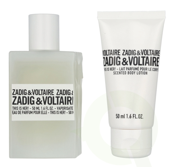 Zadig & Voltaire This Is Her! Giftset 100 ml Edp Spray 50ml/Body Lotion 50ml in the group BEAUTY & HEALTH / Fragrance & Perfume / Perfumes / Perfume sets at TP E-commerce Nordic AB (D25747)