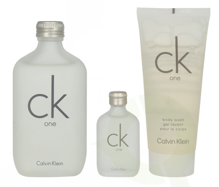 Calvin Klein CK One Giftset 215 ml Edt Spray 100ml/Body Wash 100ml/Edt Spray 15ml in the group BEAUTY & HEALTH / Fragrance & Perfume / Perfumes / Perfume sets at TP E-commerce Nordic AB (D25866)