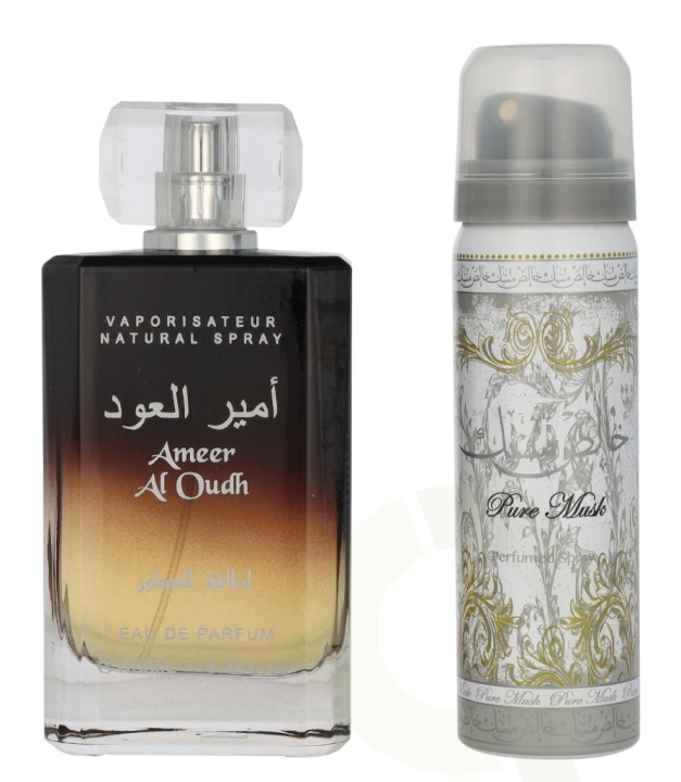 Lattafa Ameer Al Oudh Giftset 150 ml Edp Spray 100ml/Deo Spray 50ml in the group BEAUTY & HEALTH / Fragrance & Perfume / Perfumes / Unisex at TP E-commerce Nordic AB (D25920)