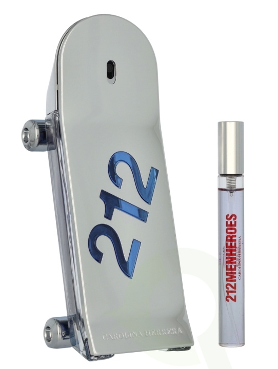 Carolina Herrera 212 Men Heroes Giftset 100 ml Edt Spray 90ml/Edt Spray 10ml in the group BEAUTY & HEALTH / Fragrance & Perfume / Perfumes / Perfume sets at TP E-commerce Nordic AB (D25923)